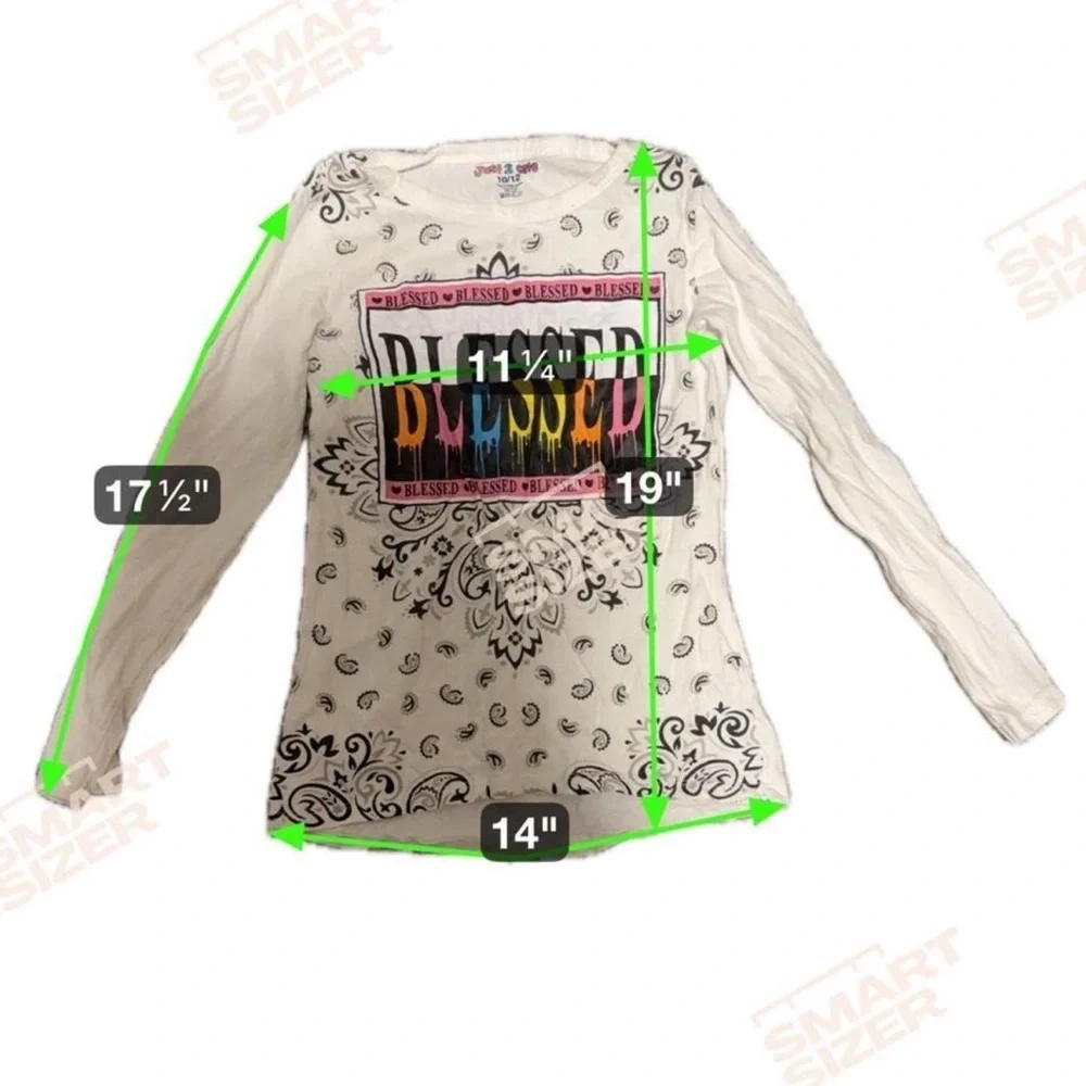 Girls Outfit Blessed long sleeve top with Tan leggings size 10y and 10-12